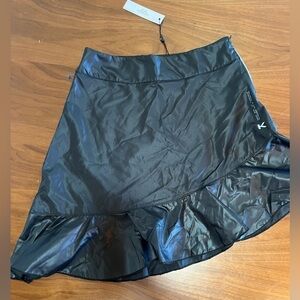 Koral Black intrigue Azaora skirt. Lightweight asymmetrical